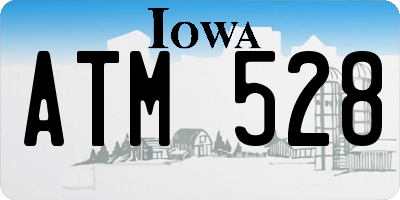 IA license plate ATM528