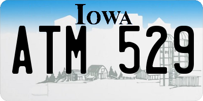 IA license plate ATM529