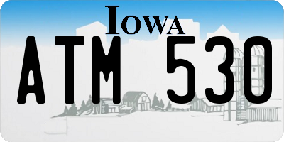 IA license plate ATM530