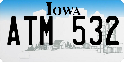 IA license plate ATM532