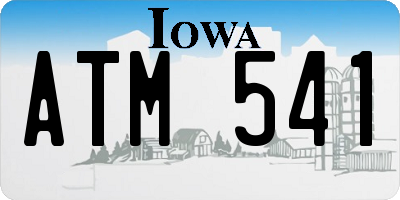 IA license plate ATM541