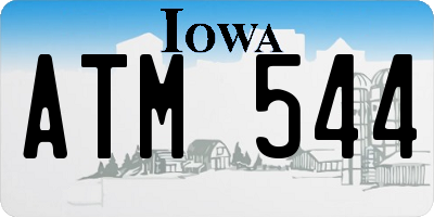 IA license plate ATM544