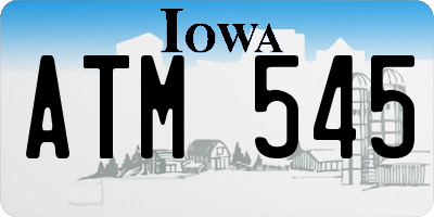 IA license plate ATM545