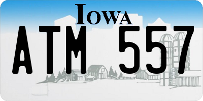IA license plate ATM557