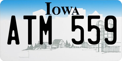 IA license plate ATM559