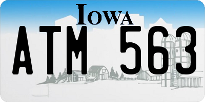 IA license plate ATM563