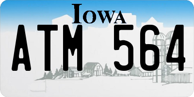 IA license plate ATM564