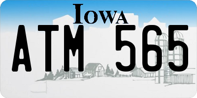 IA license plate ATM565