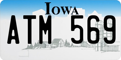 IA license plate ATM569