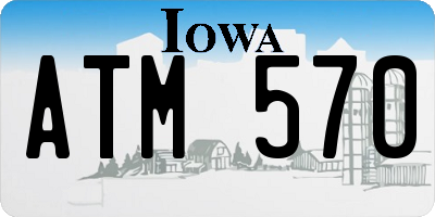 IA license plate ATM570