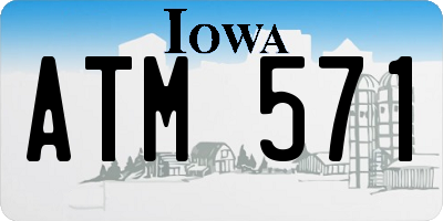 IA license plate ATM571