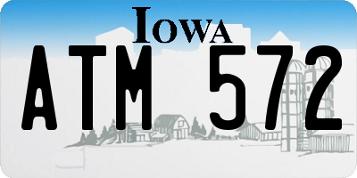 IA license plate ATM572
