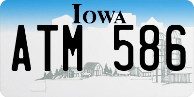 IA license plate ATM586