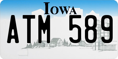 IA license plate ATM589