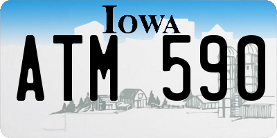 IA license plate ATM590