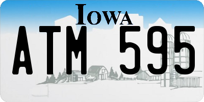 IA license plate ATM595