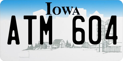 IA license plate ATM604