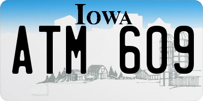 IA license plate ATM609