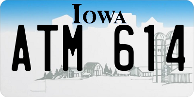 IA license plate ATM614