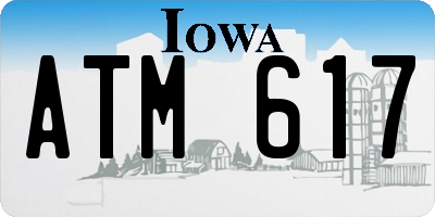 IA license plate ATM617