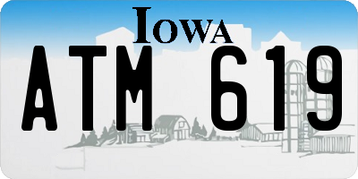 IA license plate ATM619