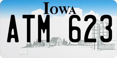 IA license plate ATM623