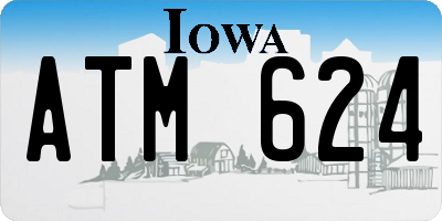 IA license plate ATM624