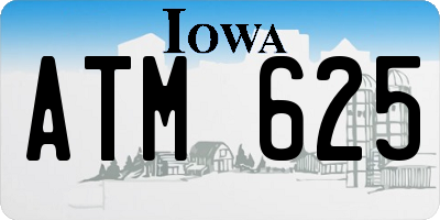IA license plate ATM625