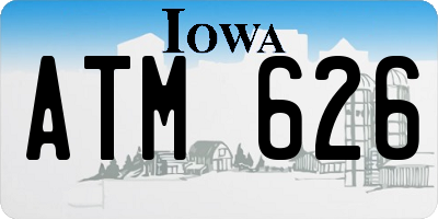 IA license plate ATM626