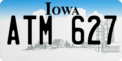 IA license plate ATM627