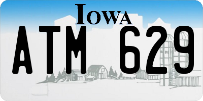 IA license plate ATM629