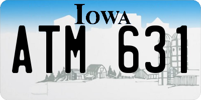 IA license plate ATM631