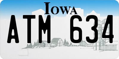 IA license plate ATM634