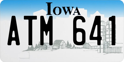 IA license plate ATM641
