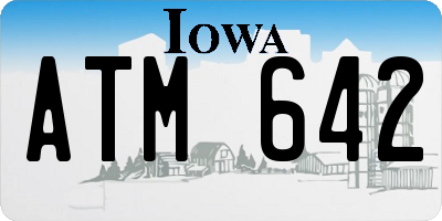 IA license plate ATM642