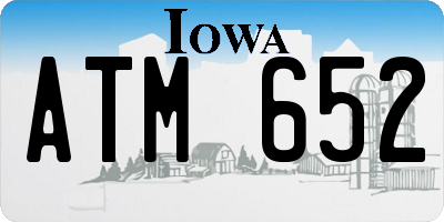 IA license plate ATM652