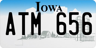 IA license plate ATM656