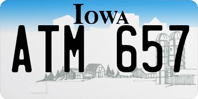 IA license plate ATM657