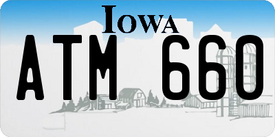 IA license plate ATM660