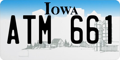 IA license plate ATM661