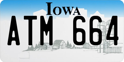 IA license plate ATM664