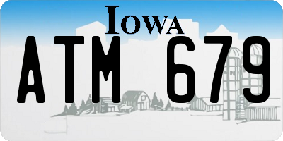 IA license plate ATM679