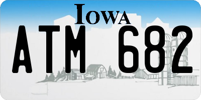 IA license plate ATM682