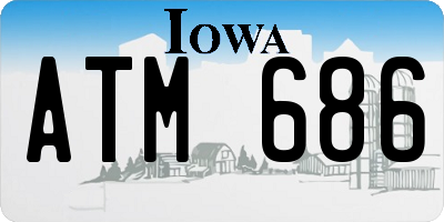 IA license plate ATM686