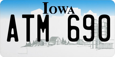IA license plate ATM690