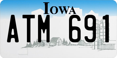 IA license plate ATM691