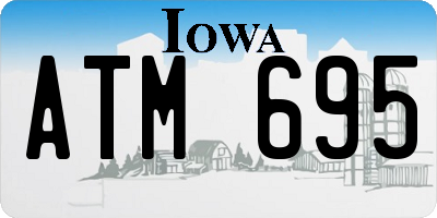 IA license plate ATM695