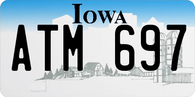 IA license plate ATM697