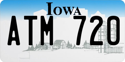 IA license plate ATM720