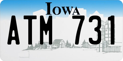 IA license plate ATM731
